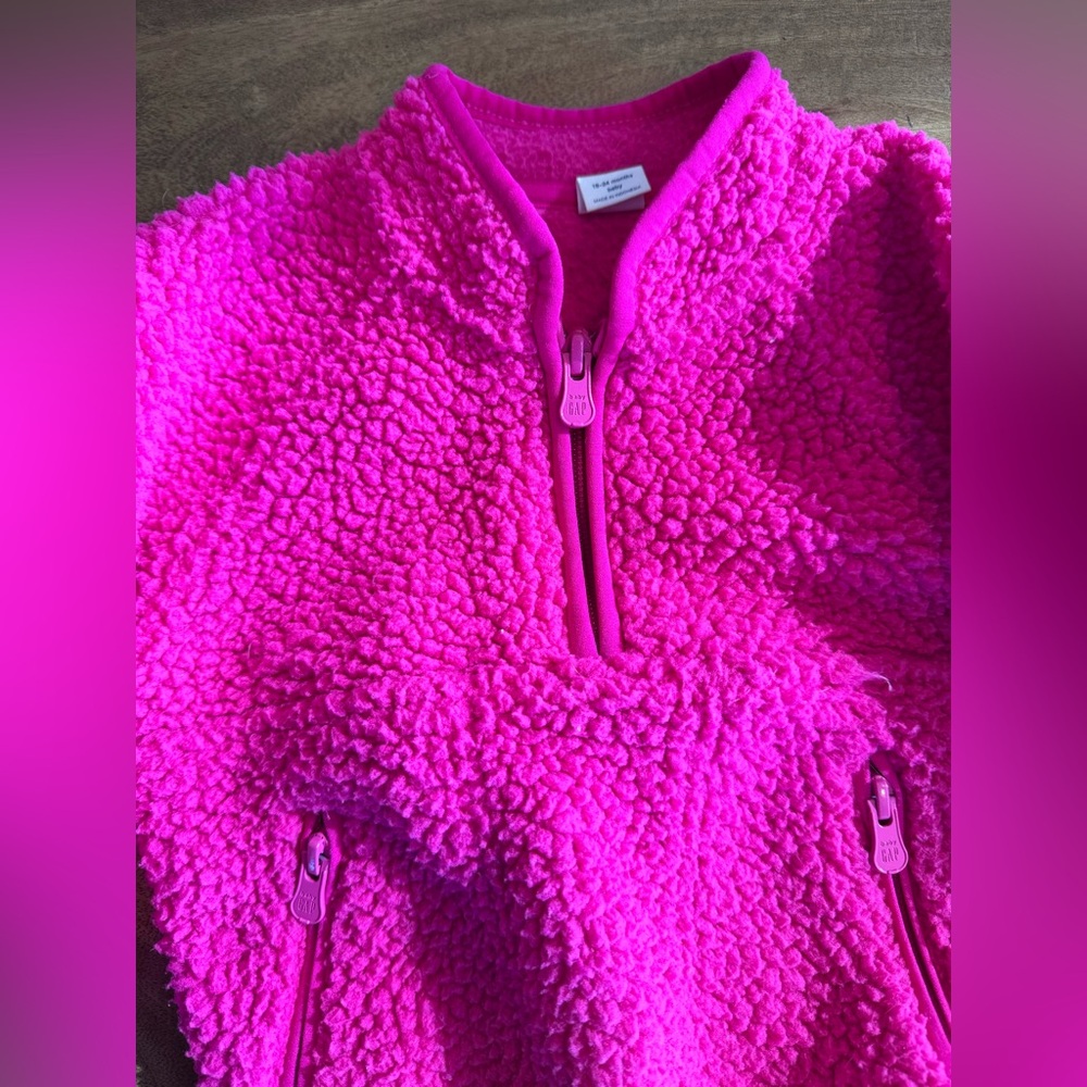 Baby gap bundle- 2 pieces- Pink Jacket & fleece pullover - Picture 4 of 5